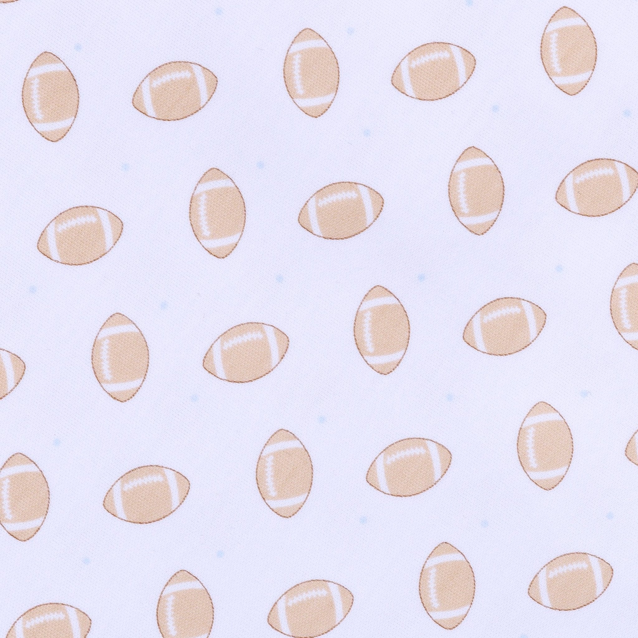 Touchdown Cutie Print Footie - Light Blue - Magnolia BabyFootie