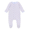 Touchdown Cutie Print Footie - Light Blue - Magnolia BabyFootie