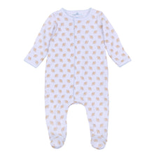  Touchdown Cutie Print Footie - Light Blue - Magnolia BabyFootie