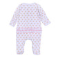 Touchdown Cutie Print Ruffle Footie - Pink - Magnolia BabyFootie
