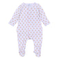 Touchdown Cutie Print Ruffle Footie - Pink - Magnolia BabyFootie