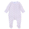 Touchdown Cutie Print Ruffle Footie - Pink - Magnolia BabyFootie