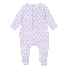  Touchdown Cutie Print Ruffle Footie - Pink - Magnolia BabyFootie