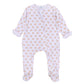 Touchdown Cutie Print Ruffle Zip Footie - Pink - Magnolia BabyFootie