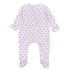 Touchdown Cutie Print Ruffle Zip Footie - Pink - Magnolia BabyFootie