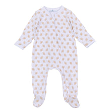  Touchdown Cutie Print Zip Footie - Light Blue - Magnolia BabyFootie