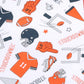 Touchdown Orange-Grey Boy Bubble - Magnolia BabyBubble