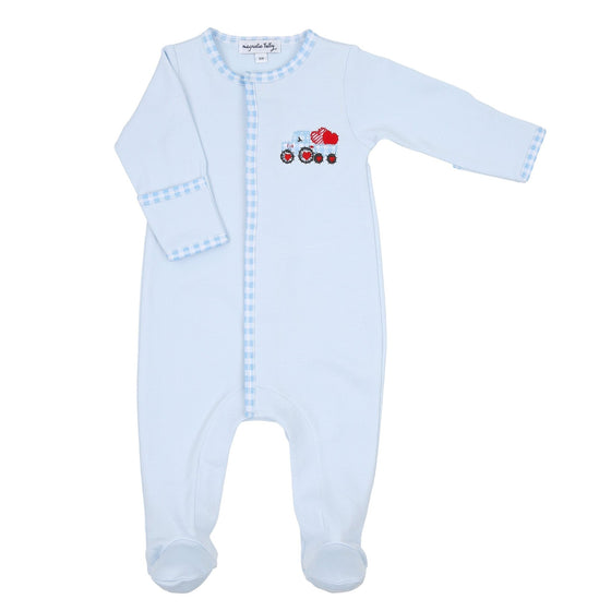 Tractor - Full of Love Applique Footie - Magnolia BabyFootie