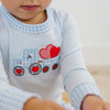 Tractor - Full of Love Applique Long Pajamas - Magnolia BabyLong Pajamas