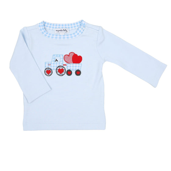 Tractor - Full of Love Applique Long Sleeve T - Shirt - Magnolia BabyT - Shirt