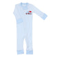 Tractor - Full of Love Applique Zip Pajamas - Magnolia BabyZipper Pajamas
