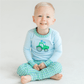 Tractor Tales Applique Long Pajamas - Magnolia BabyLong Pajamas