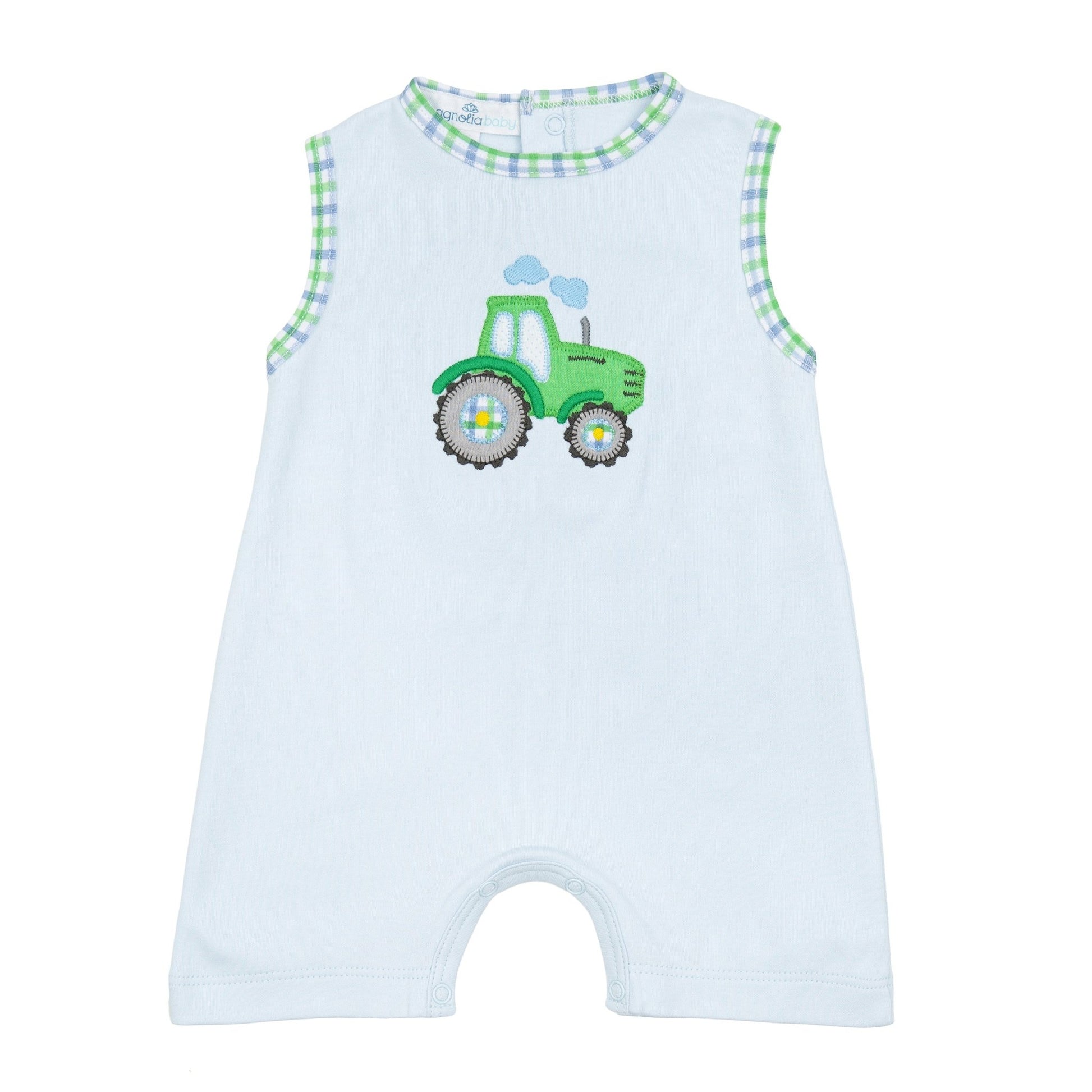 Tractor Tales Applique Short Playsuit - Magnolia BabyShort Playsuit