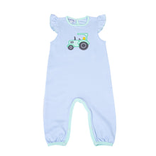  Tractor Time Applique Flutters Playsuit - Magnolia BabyPlaysuit