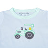 Tractor Time Applique Long Pajamas - Magnolia BabyLong Pajamas