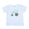 Tractor Time Applique Short Sleeve T-Shirt - Magnolia BabyT-Shirt