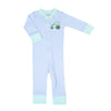 Tractor Time Applique Zip Pajamas - Magnolia BabyZipper Pajamas