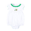 Tractor Time Embroidered Girl Bubble - Magnolia BabyBubble