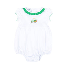  Tractor Time Embroidered Girl Bubble - Magnolia BabyBubble