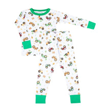  Tractor Time Long Pajamas - Magnolia BabyLong Pajamas