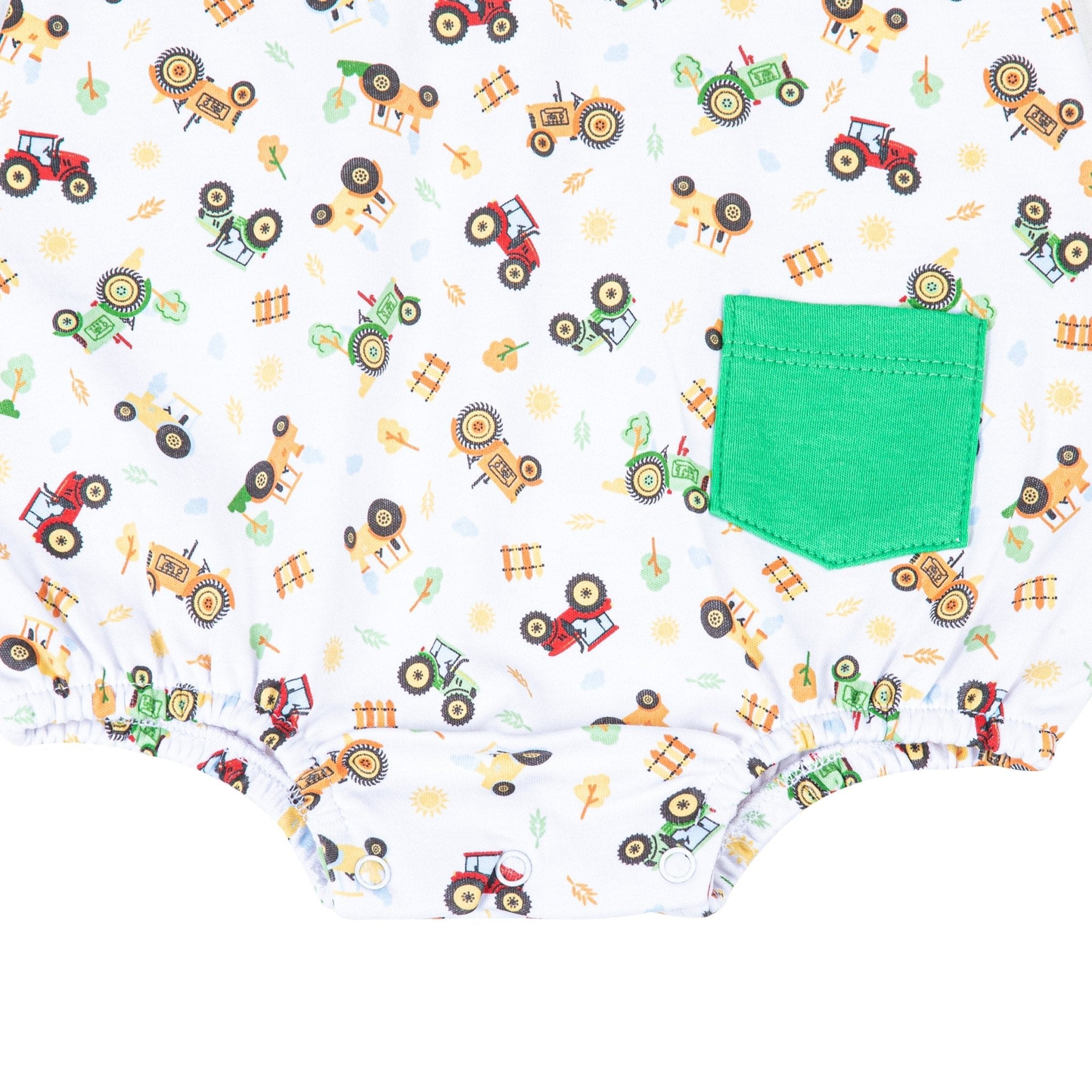 Tractor Time Print Boy Bubble - Magnolia BabyBubble