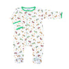 Tractor Time Print Footie - Magnolia BabyFootie