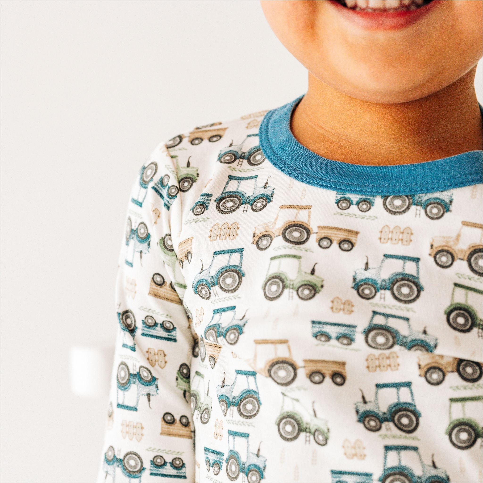 Tractor Tracks Long Pajamas by Luna and Arlo - Luna and ArloLong Pajamas