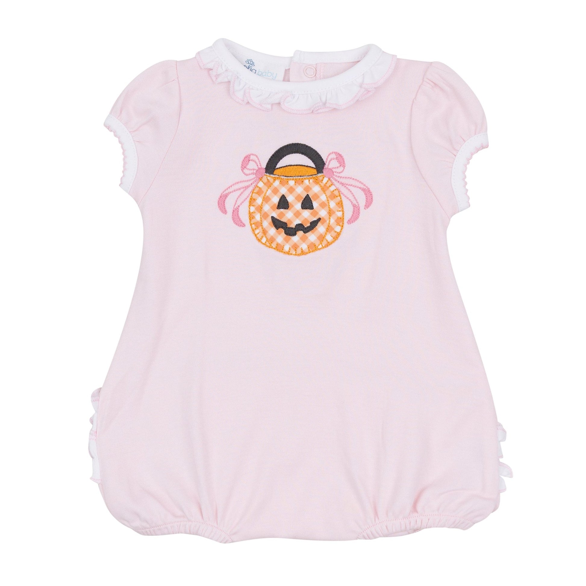 Trick or Treat Applique Bubble - Pink - Magnolia BabyBubble