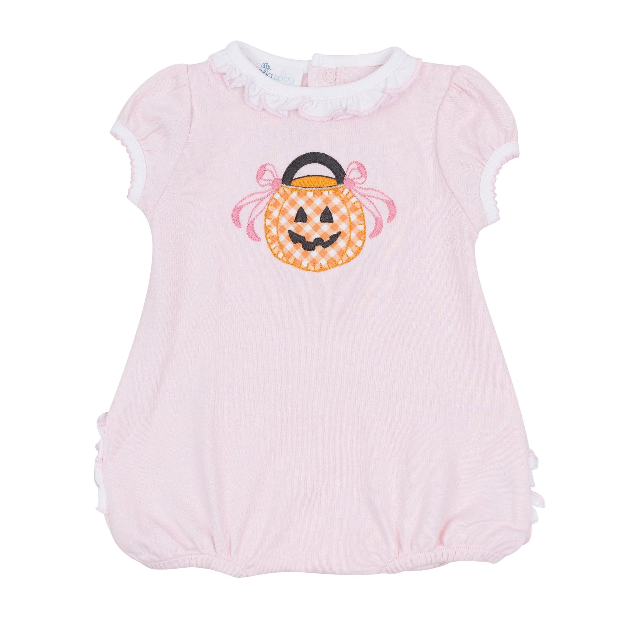 Trick or Treat Applique Bubble - Pink - Magnolia BabyBubble