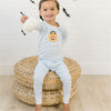 Trick or Treat Applique Long Pajamas - Blue - Magnolia BabyLong Pajamas