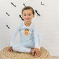 Trick or Treat Applique Long Pajamas - Blue - Magnolia BabyLong Pajamas