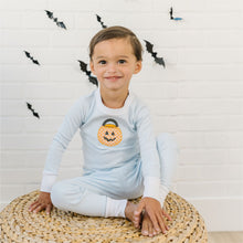  Trick or Treat Applique Long Pajamas - Blue - Magnolia BabyLong Pajamas