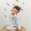 Trick or Treat Applique Long Pajamas - Blue - Magnolia BabyLong Pajamas