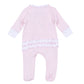 Trick or Treat Applique Ruffle Footie - Pink - Magnolia BabyFootie
