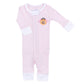 Trick or Treat Applique Ruffle Zip Pajamas - Pink - Magnolia BabyZipper Pajamas