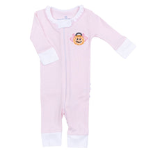  Trick or Treat Applique Ruffle Zip Pajamas - Pink - Magnolia BabyZipper Pajamas