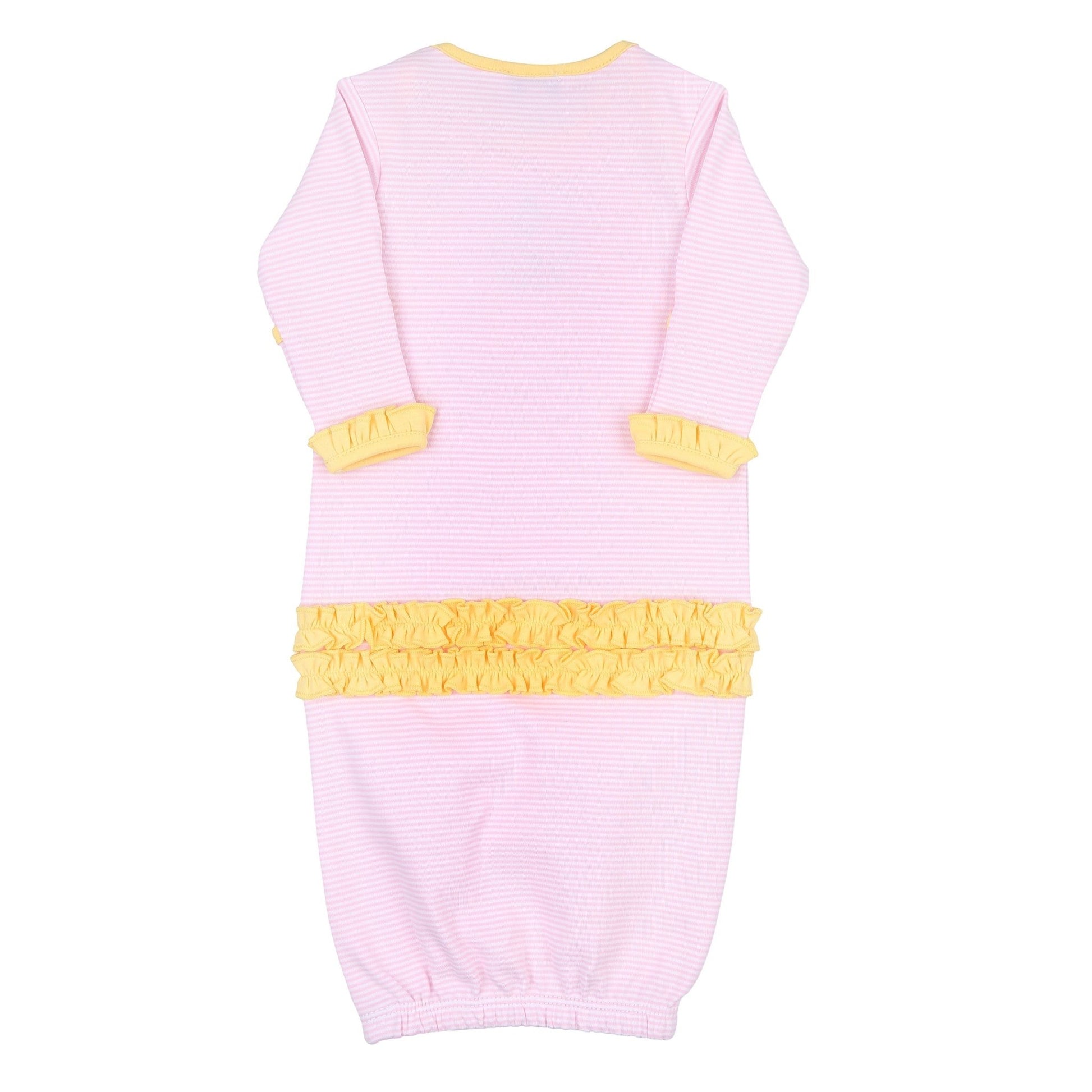 Tropical Pineapple Combo Ruffle Lap Gown - Magnolia BabyGown
