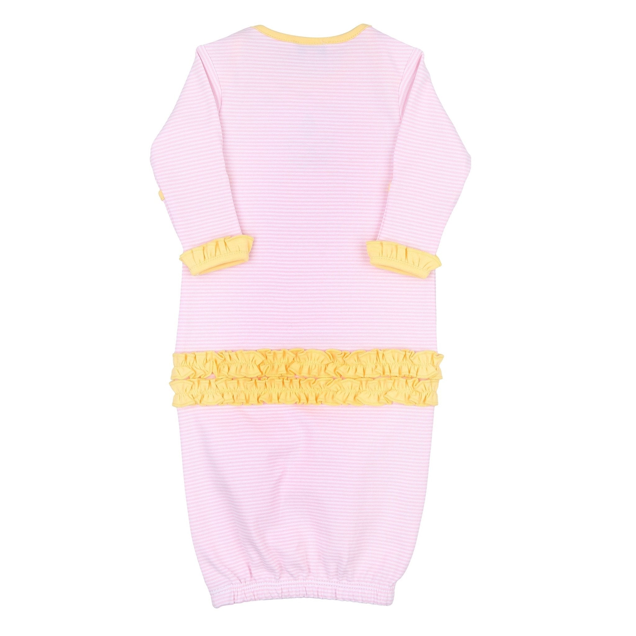Tropical Pineapple Combo Ruffle Lap Gown - Magnolia BabyGown