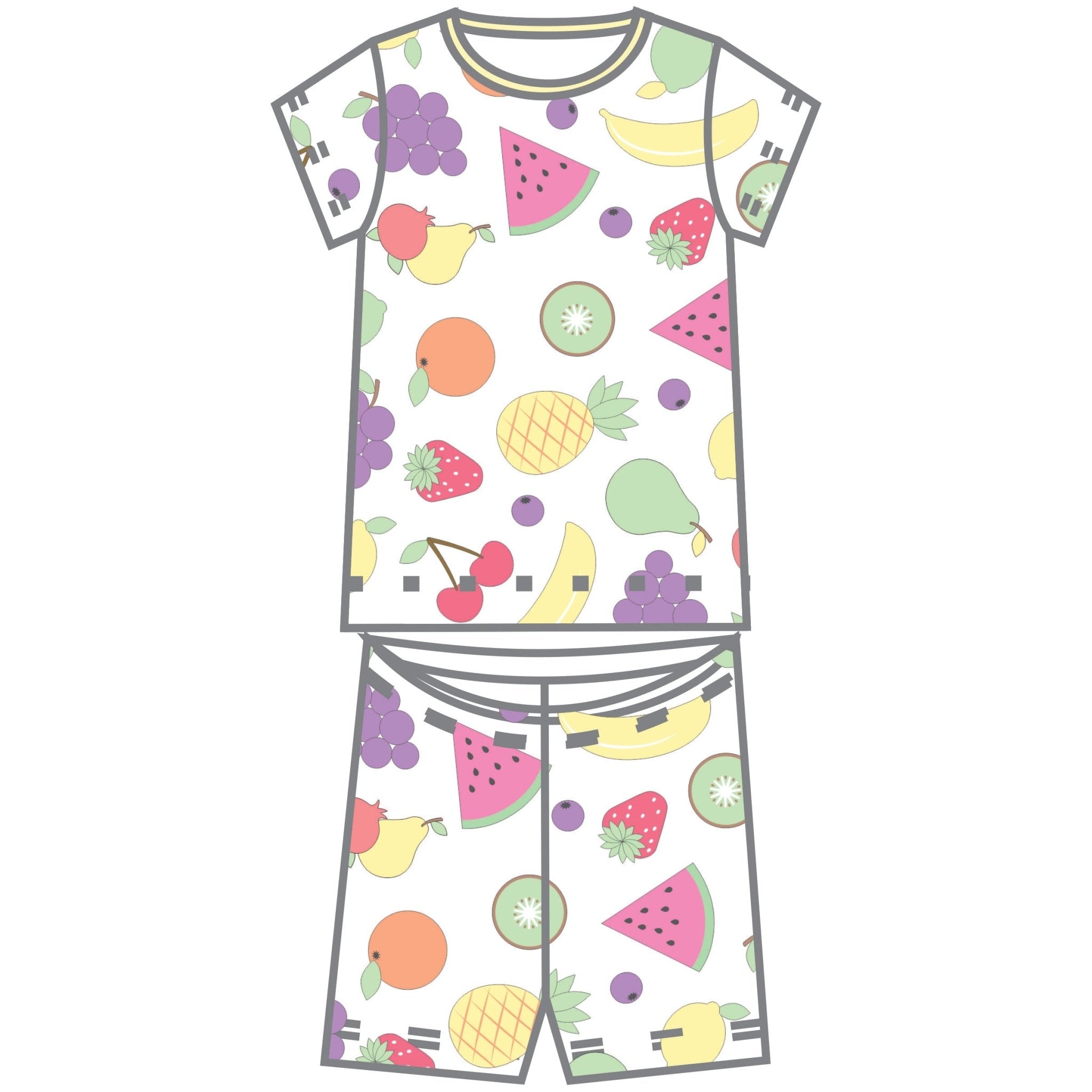 Tutti Frutti Short Pajamas - Magnolia BabyShort Pajamas