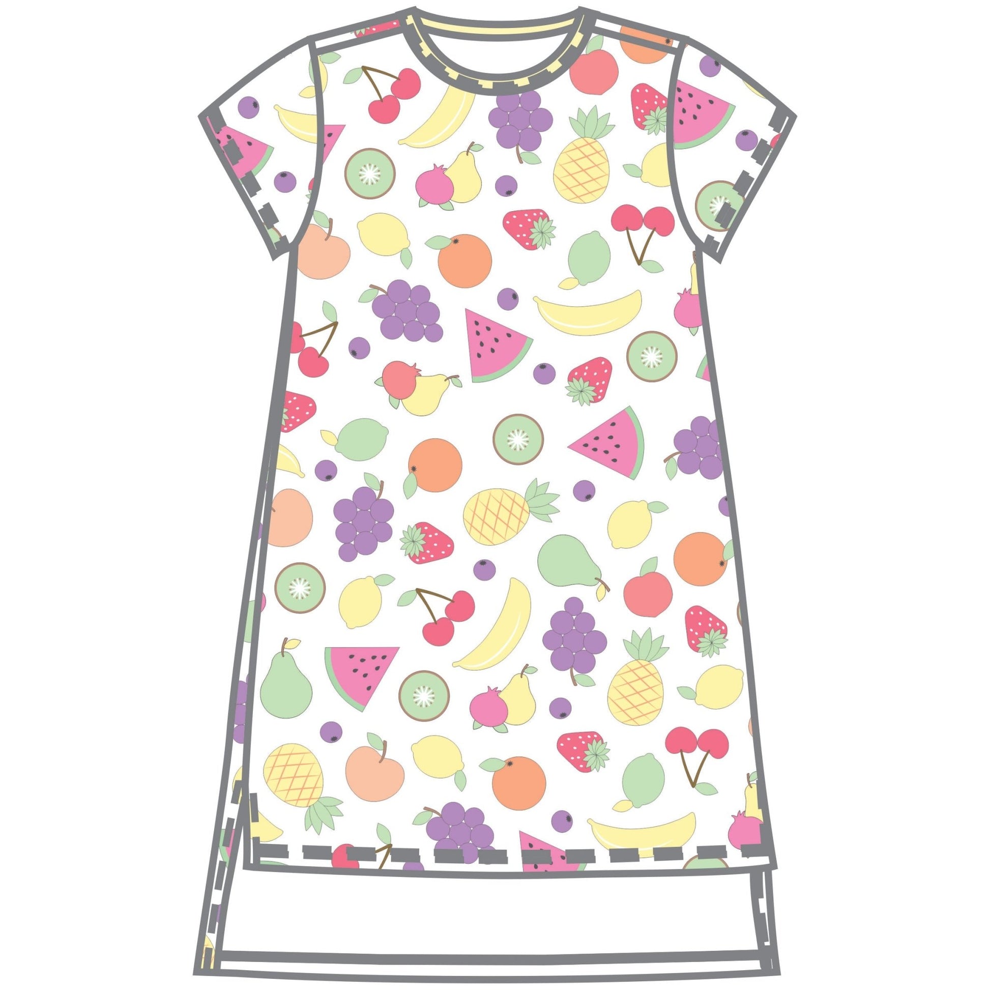 Tutti Frutti Women's Night Shirt - Magnolia BabyNight Shirt