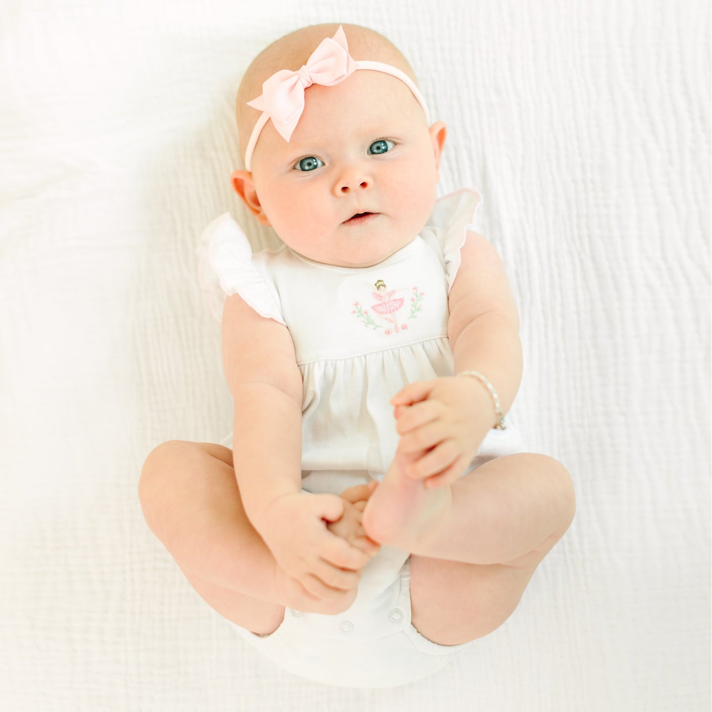 Twinkle Toes Embroidered Bubble - Magnolia BabyBubble