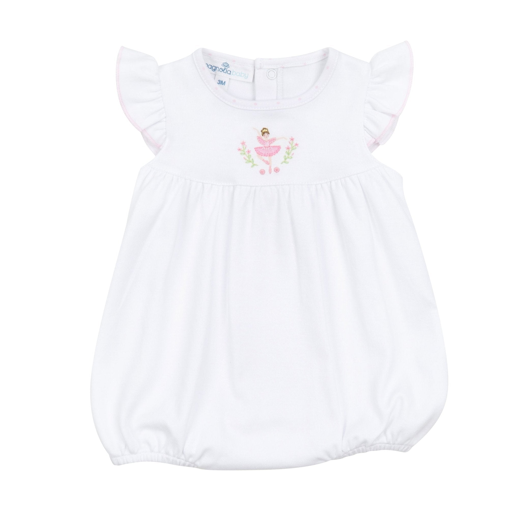Twinkle Toes Embroidered Bubble - Magnolia BabyBubble