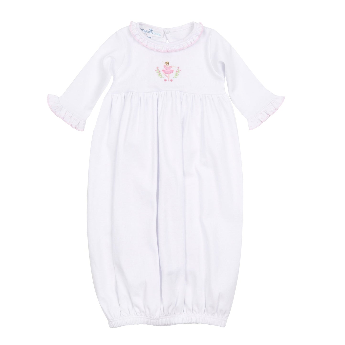 Twinkle Toes Embroidered Gown - Magnolia BabyGown