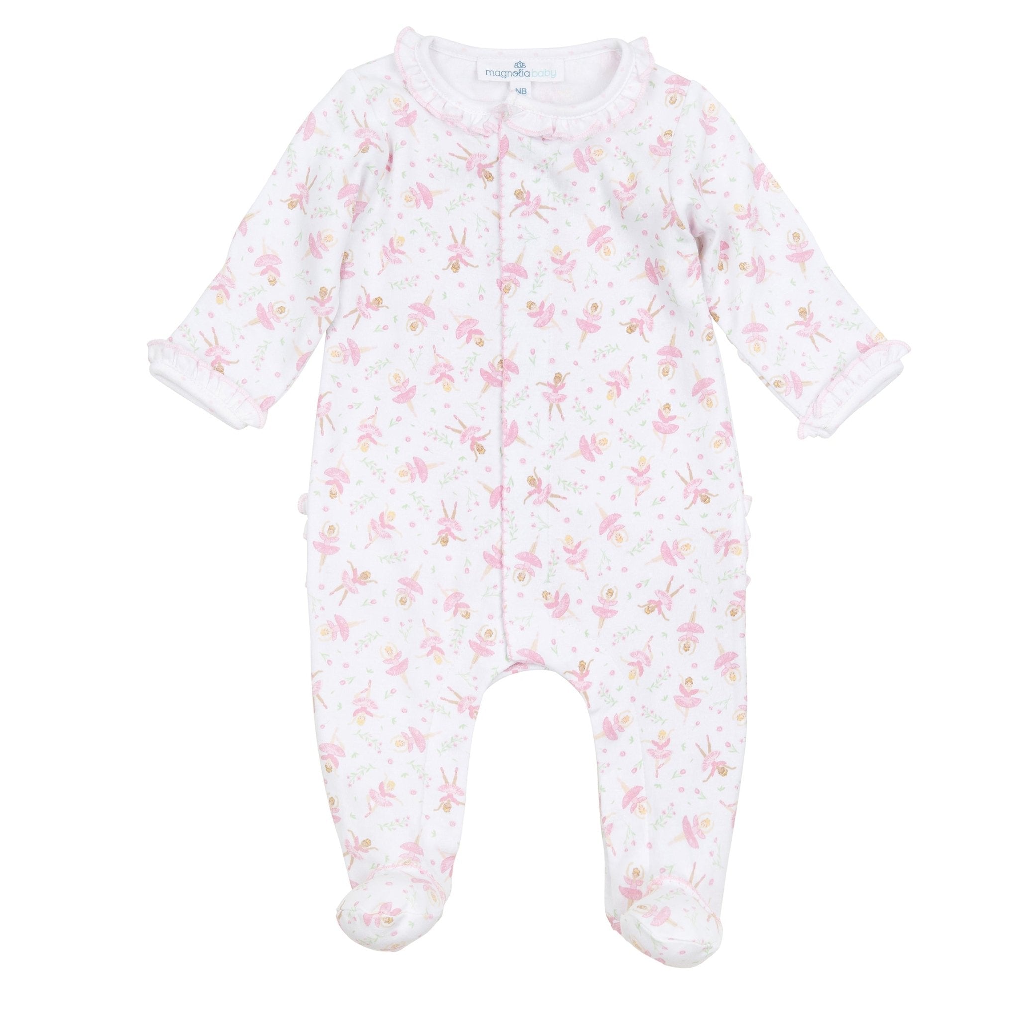Twinkle Toes Print Footie - Magnolia BabyFootie