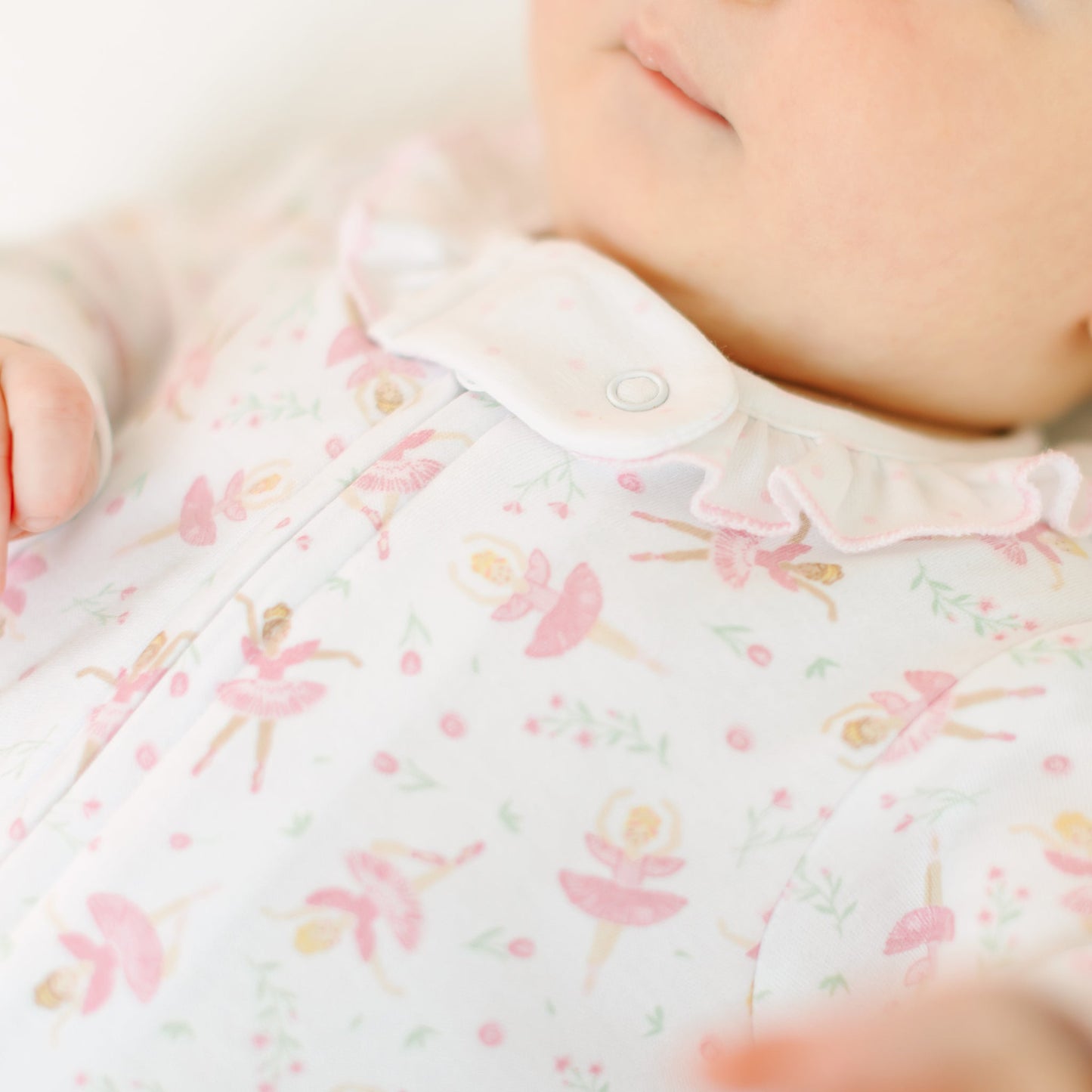 Twinkle Toes Print Zip Footie - Magnolia BabyFootie