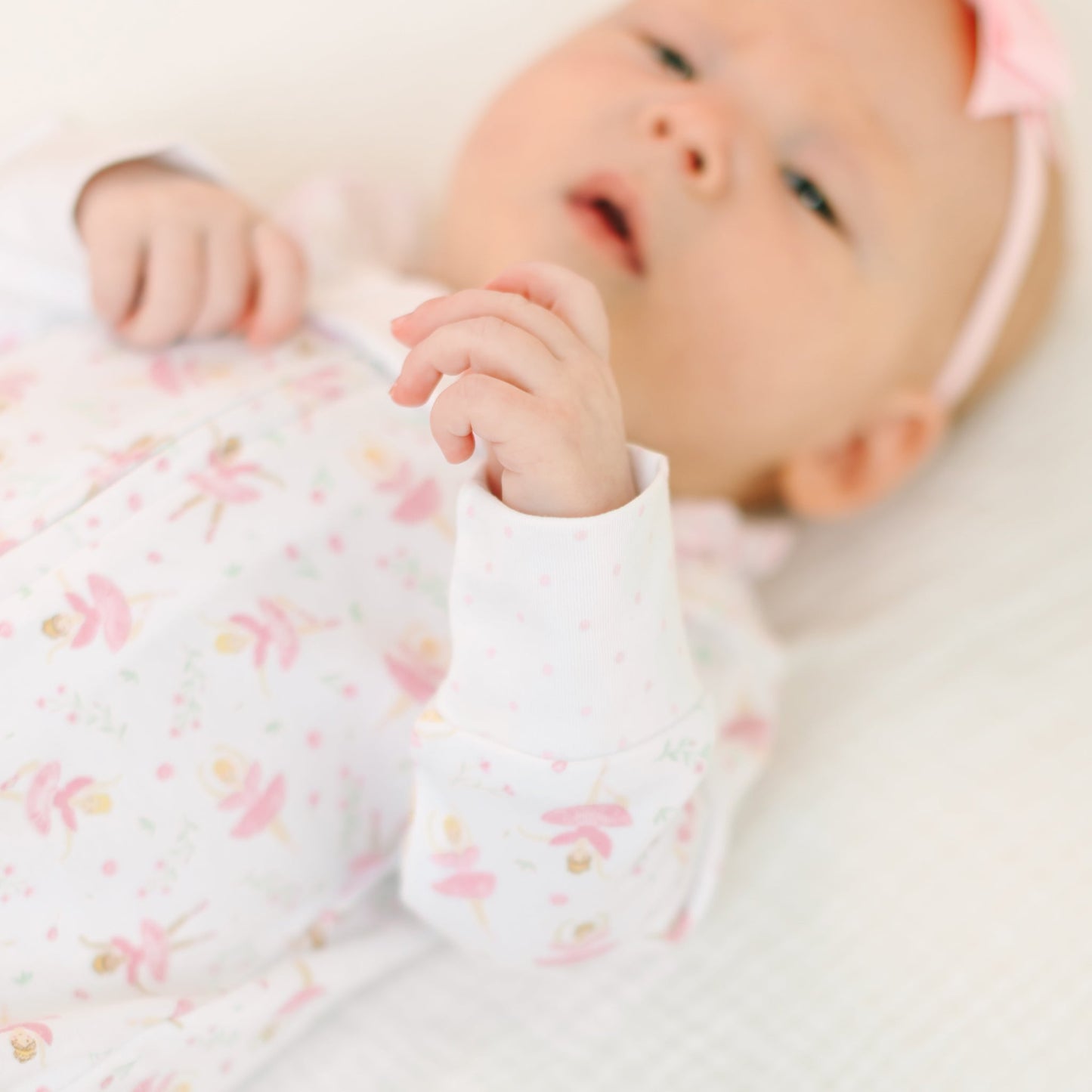 Twinkle Toes Print Zip Footie - Magnolia BabyFootie