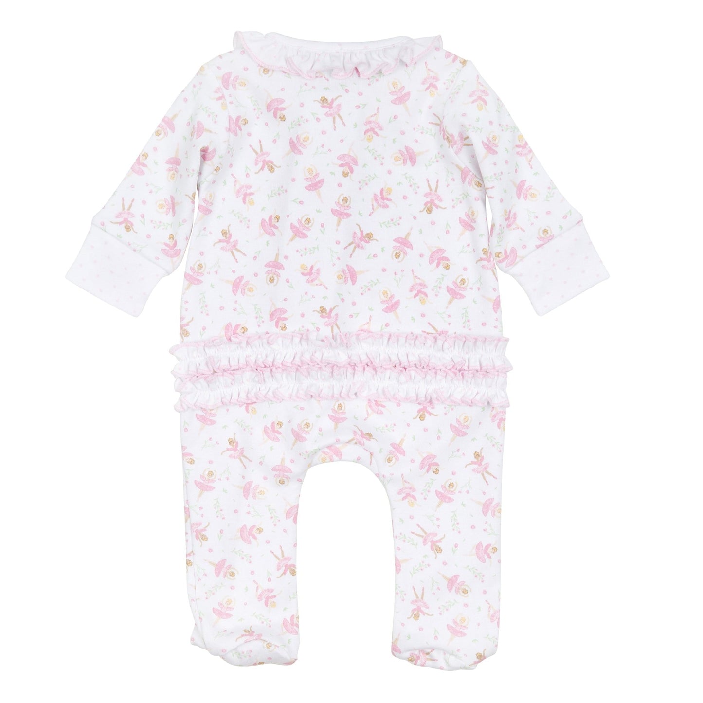 Twinkle Toes Print Zip Footie - Magnolia BabyFootie