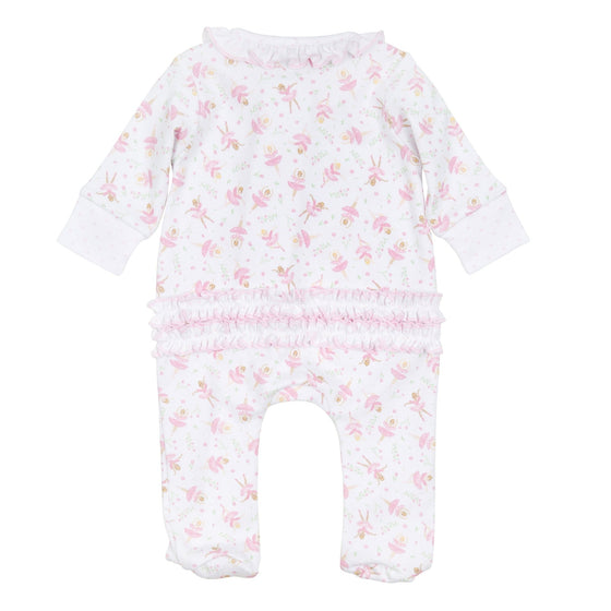 Twinkle Toes Print Zip Footie - Magnolia BabyFootie