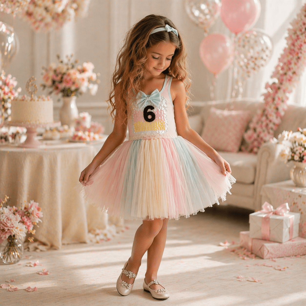 3rd birthday tutu dress Unicorn Color:Mid Night Blue Pink Mini Dress - Is she going to apparel