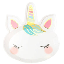 Unicorn Face Plates - 8 Pack - Magnolia BabyParty Supplies